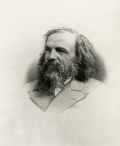 Ritratto di Dmitri Ivanovich Mendeleev da Warwick (after) Brookes