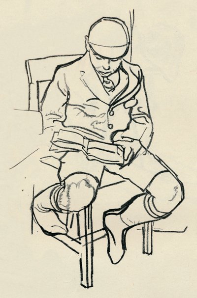 Ragazzo che legge, c1900 da Warwick Reynolds