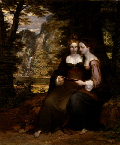 Ermia e Elena, prima del 1818 da Washington Allston