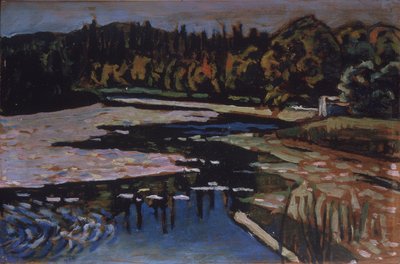 Un fiume in autunno da Wassily Kandinsky