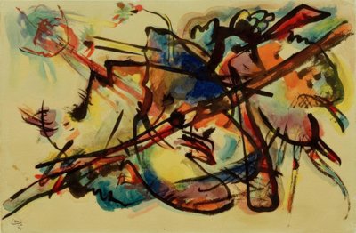 Composizione astratta (Bluoro) da Wassily Kandinsky