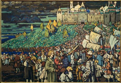 Arrivo dei mercanti da Wassily Kandinsky