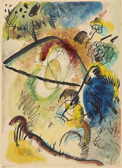 Acquerello IX (Con linee nere) da Wassily Kandinsky
