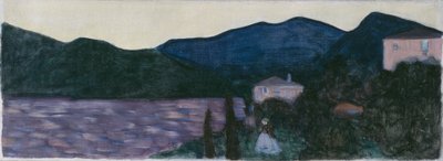Paesaggio montuoso con lago da Wassily Kandinsky