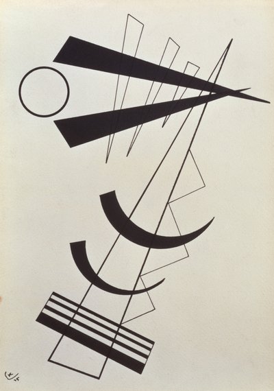 Pesi in cemento in bianco e nero da Wassily Kandinsky