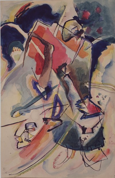 Composizione con figura di donna, 1915 da Wassily Kandinsky