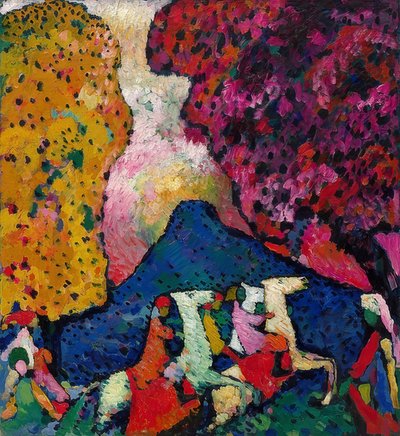 La montagna blu da Wassily Kandinsky