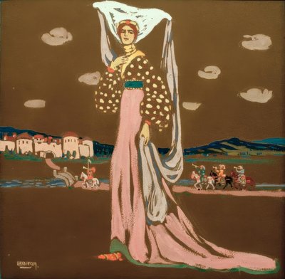 La notte, (Dama che passeggia) da Wassily Kandinsky