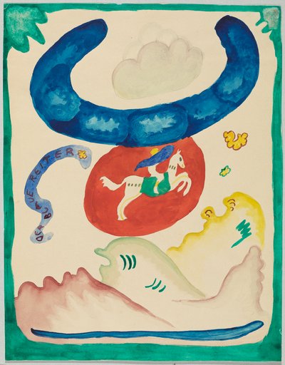 Entwurf für den Umschlag des Almanachs "Der Blaue Reiter" da Wassily Kandinsky