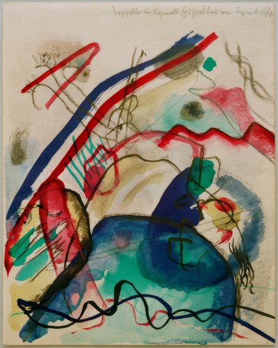 Bozzetto per un quadro con bordo bianco da Wassily Kandinsky