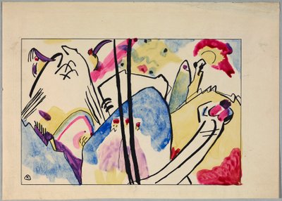 Entwurf zu "Komposition IV" da Wassily Kandinsky