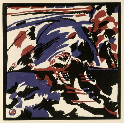 Kahnfahrt (Blatt 28 aus: "Klänge") da Wassily Kandinsky