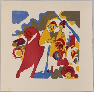 Klänge S. 85 (Bauer und Student) da Wassily Kandinsky