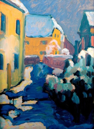 Kochel – Cimitero e casa parrocchiale da Wassily Kandinsky