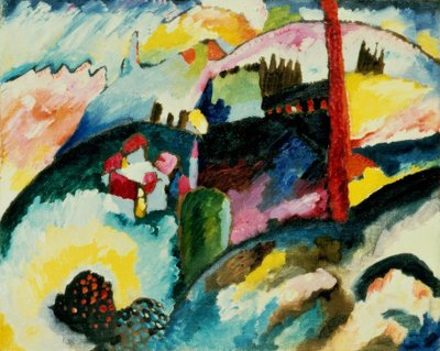 Paesaggio con ciminiera da Wassily Kandinsky