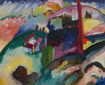 Paesaggio con ciminiera di fabbrica da Wassily Kandinsky