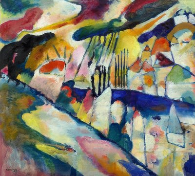 Paesaggio con pioggia da Wassily Kandinsky