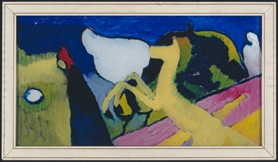 Con cavallo giallo da Wassily Kandinsky
