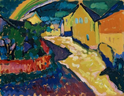 Murnau – Paesaggio con arcobaleno da Wassily Kandinsky