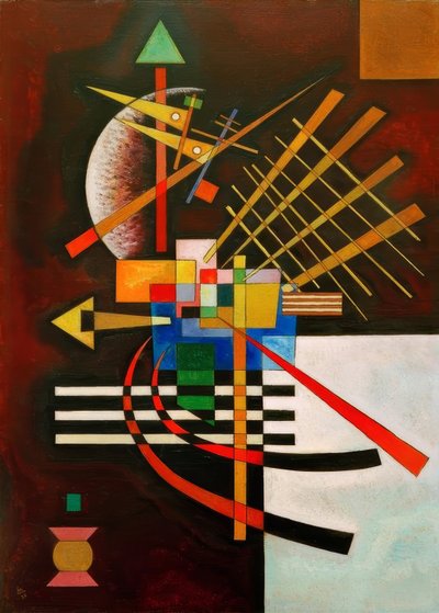 Sopra e a sinistra da Wassily Kandinsky