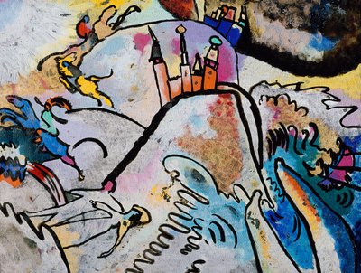 Dipinto con il sole da Wassily Kandinsky