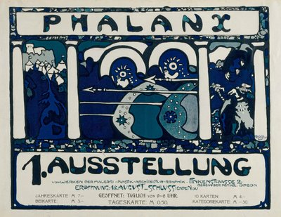 Poster per la 1a Esposizione della Falange, 1901 da Wassily Kandinsky