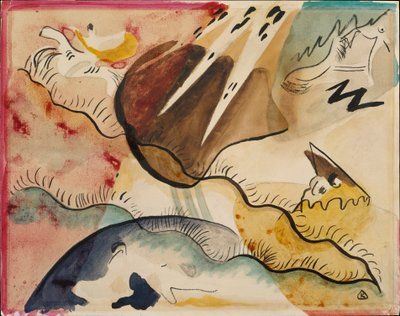 Paesaggio piovoso da Wassily Kandinsky