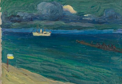 Rapallo – Paesaggio marino con piroscafo da Wassily Kandinsky