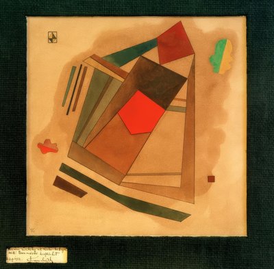 Rosso nel quadrato da Wassily Kandinsky