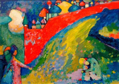 Muro rosso (cupole) da Wassily Kandinsky
