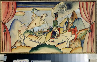 Scena con un ufficiale da Wassily Kandinsky