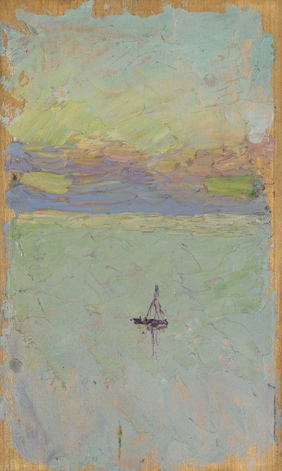 Barca a vela sul mare da Wassily Kandinsky