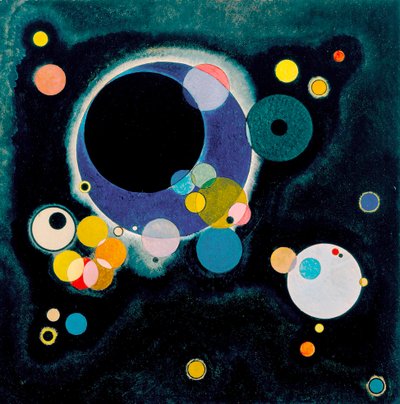 Schizzo per diversi cerchi da Wassily Kandinsky