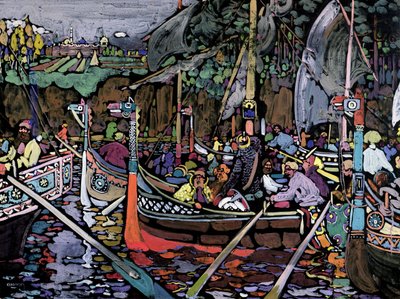 Canzone del Volga, 1906 da Wassily Kandinsky