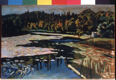 "Un fiume in autunno" (dettaglio) da Wassily Kandinsky