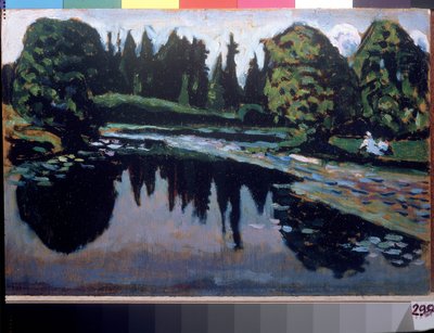 Un fleuve en ete (Un fiume in estate) (dipinto di Vassily Kandinsky) da Wassily Kandinsky