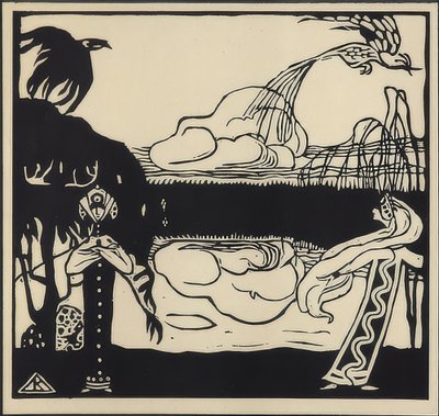 Due uccelli da Wassily Kandinsky