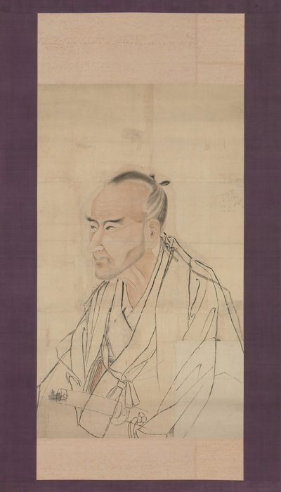 Schizzo per il ritratto di Tachihara Suiken da Watanabe Kazan