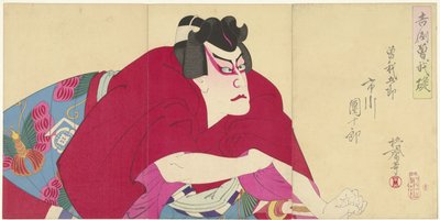 Ichikawa Danjuro IX come Soga no Goro da Watanabe Nobukazu