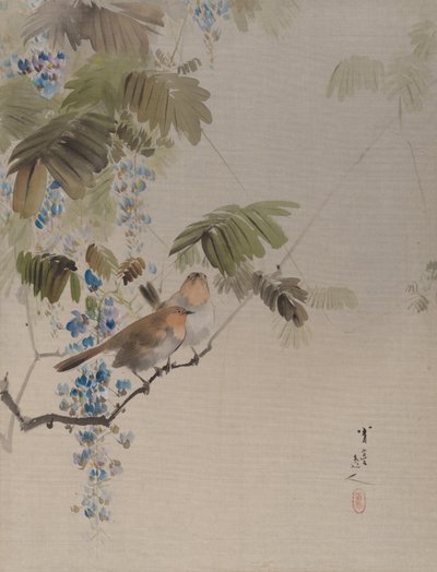Uccelli e fiori, ca. 1887 da Watanabe Seitei