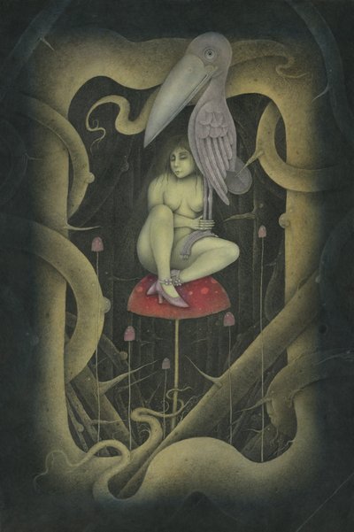 UN UCCELLO NELLA MANO, 2007 (tecnica mista) da Wayne Anderson