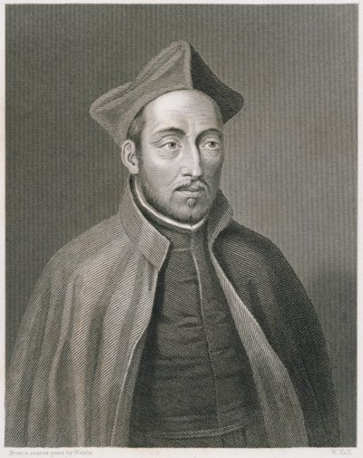 Ignazio di Loyola, inciso da W. Holl, da World Religion, pubblicato da A. Fullarton & Co. da Weirix