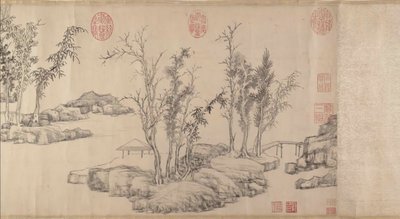Ritiro estivo nel boschetto orientale, databile a prima del 1515 da Wen Zhengming