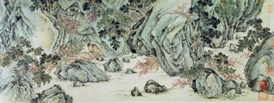 Il viaggio verso la "Terra degli Immortali" (dettaglio) da Wen Zhengming