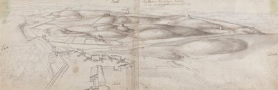 Una vista dalla Torre di Peterborough a Tangeri da Wenceslaus Hollar