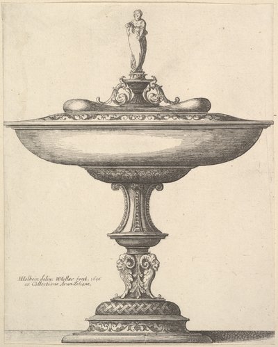 Una coppa larga con stelo ornamentale, 1646 da Wenceslaus Hollar