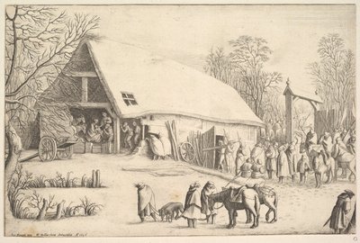 Adorazione dei Magi, dopo Augustin Braun, 1646 da Wenceslaus Hollar