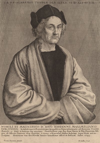 Padre di Albrecht Durer, 1644 da Wenceslaus Hollar