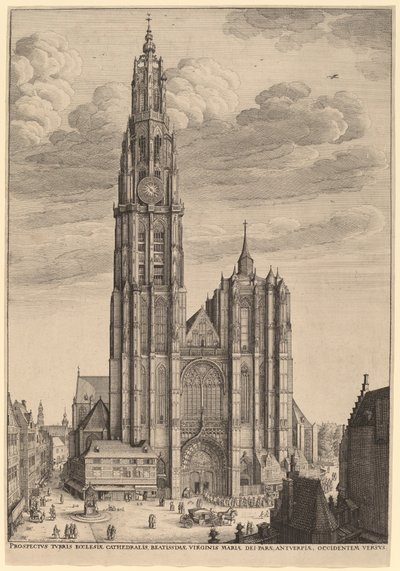 Cattedrale di Anversa da Wenceslaus Hollar