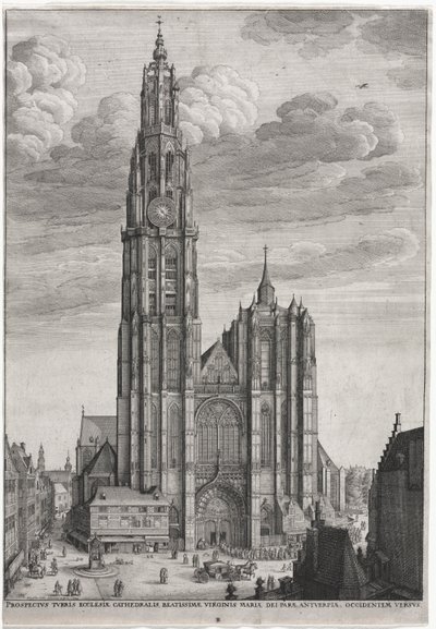 Cattedrale di Anversa da Wenceslaus Hollar